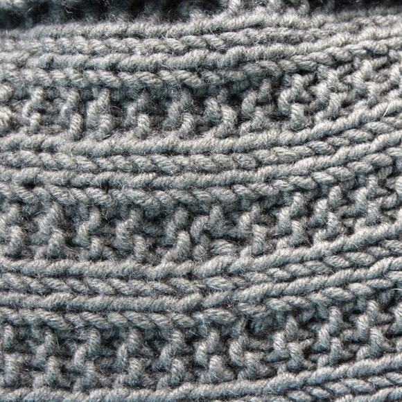 Crochet Knit Vest Sweater Cardigan Open Front Green One Size Cozy Grandmacore - Picture 7 of 8